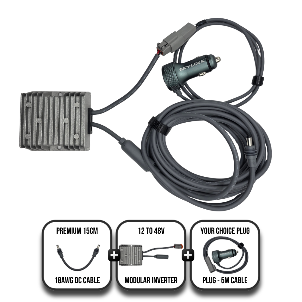 Premium Modular Inverter/Converter Bundle - 12v to 48v for Starlink Mini