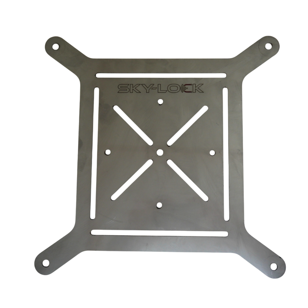Starlink Mini Bolt On Stainless Base for Roof Rack X-Bracket suit Standard Sky-Lock Frame