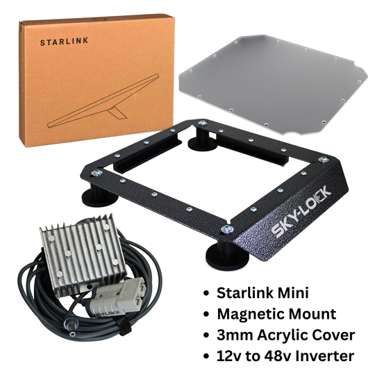 The "All-in-one Kit" - Starlink Mini + Upgraded Magnetic Mount + Inverter
