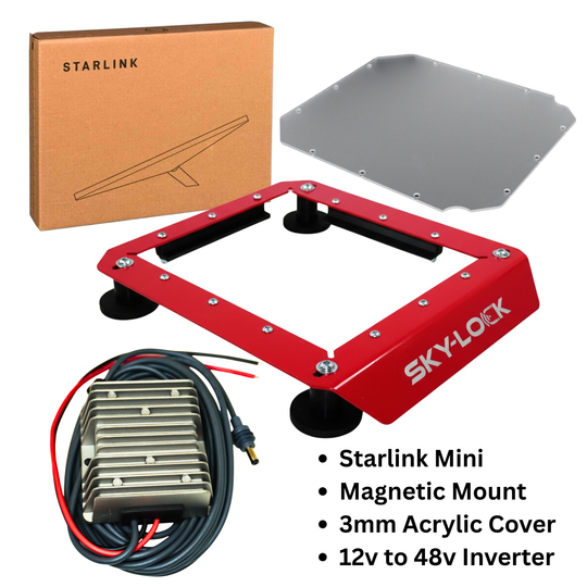 The "All-in-one Kit" - Starlink Mini + Upgraded Magnetic Mount + Inverter