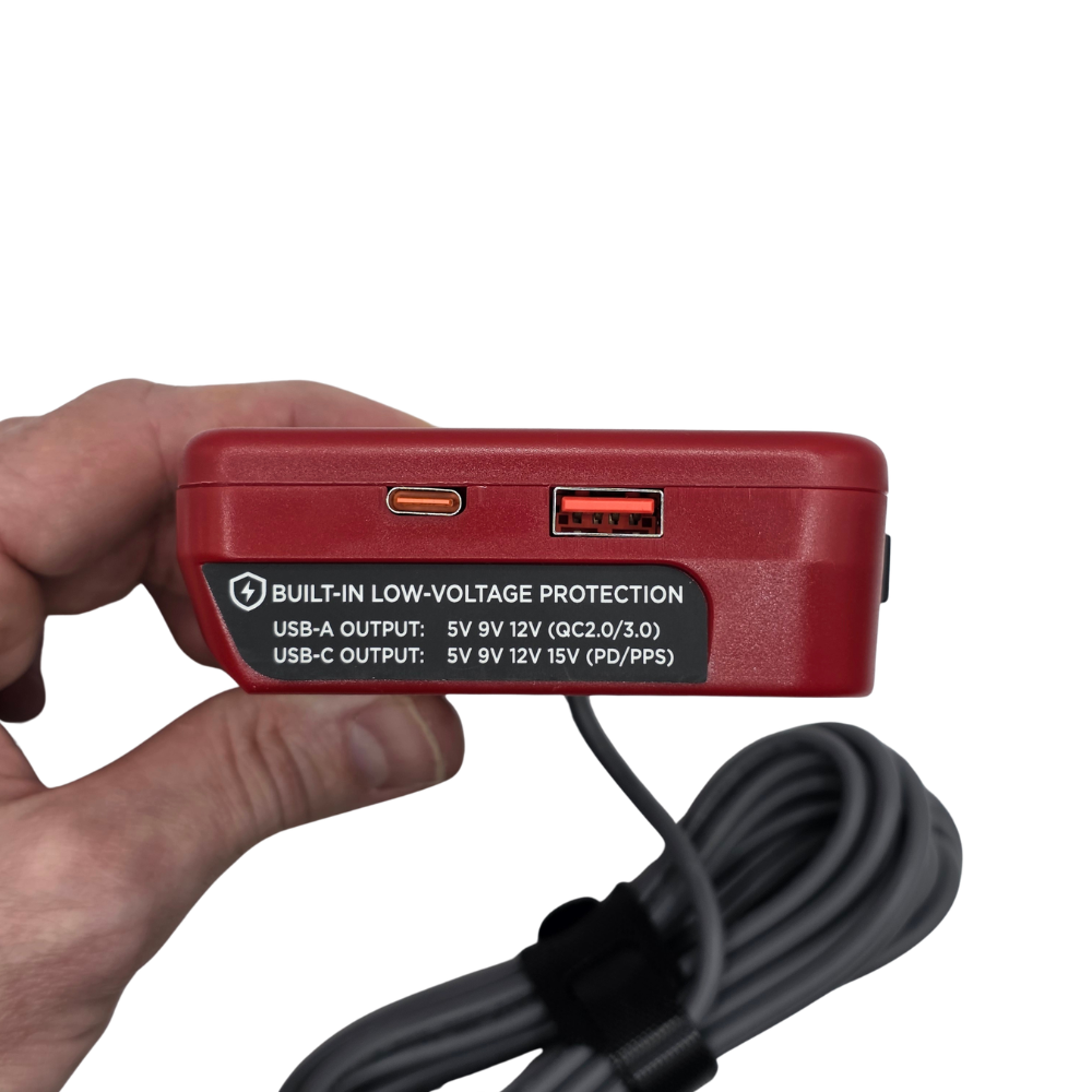 Starlink Mini 18v DeWalt/Milwaukee Rechargeable Battery Attachment - 2m Lead 1