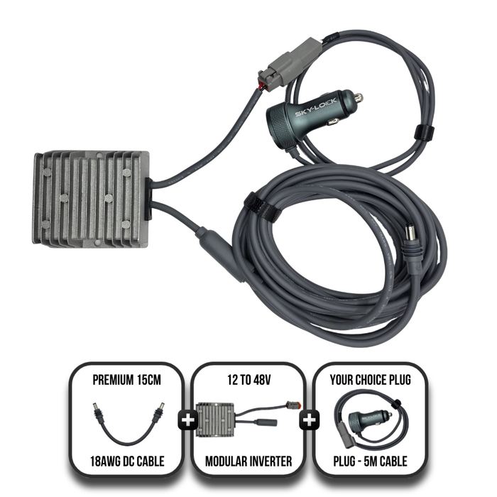 Premium Modular Inverter/Converter Bundle - 12v to 48v for Starlink Mini