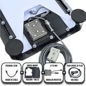 Premium Under-Mount Modular Inverter/Converter Bundle - 12v to 48v for Starlink Mini 1