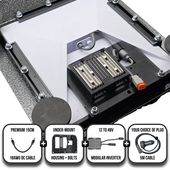 Premium Under-Mount Modular Inverter/Converter Bundle - 12v to 48v for Starlink Mini 1