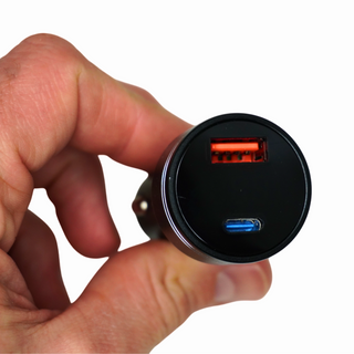 140w USB-C Cigarette Lighter Adaptor with USB-A