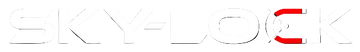 Logo of SKY-LOCK with a black background